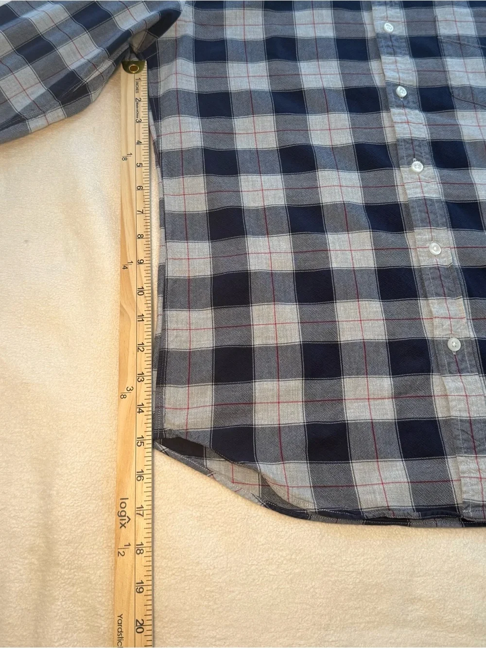 J. Crew Black and Gray Plaid Button-Down Shirt
